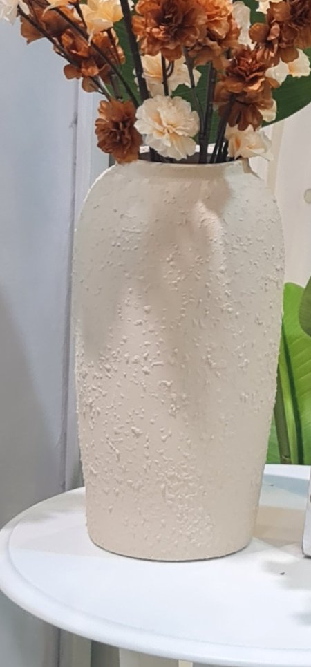فازة مقصور حجم كبير لون بيج