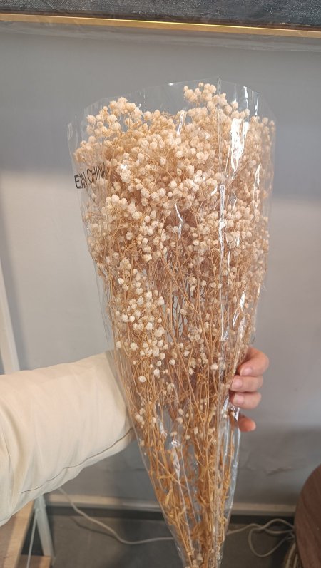 ضمة ورد مجفف بيج