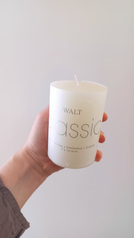 شمع اسطواني كلاسيك 10  سم